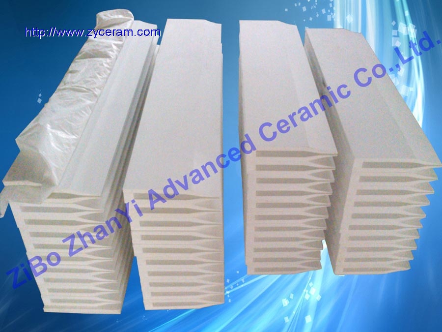 ceramic fiber continuous castertips used on continuous thin strip aluminum