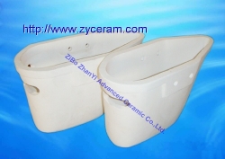 Aluminum Titanate Ceramic Casting Ladle For Conveying Liquid Aluminum